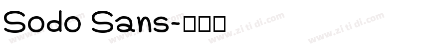 Sodo Sans字体转换
